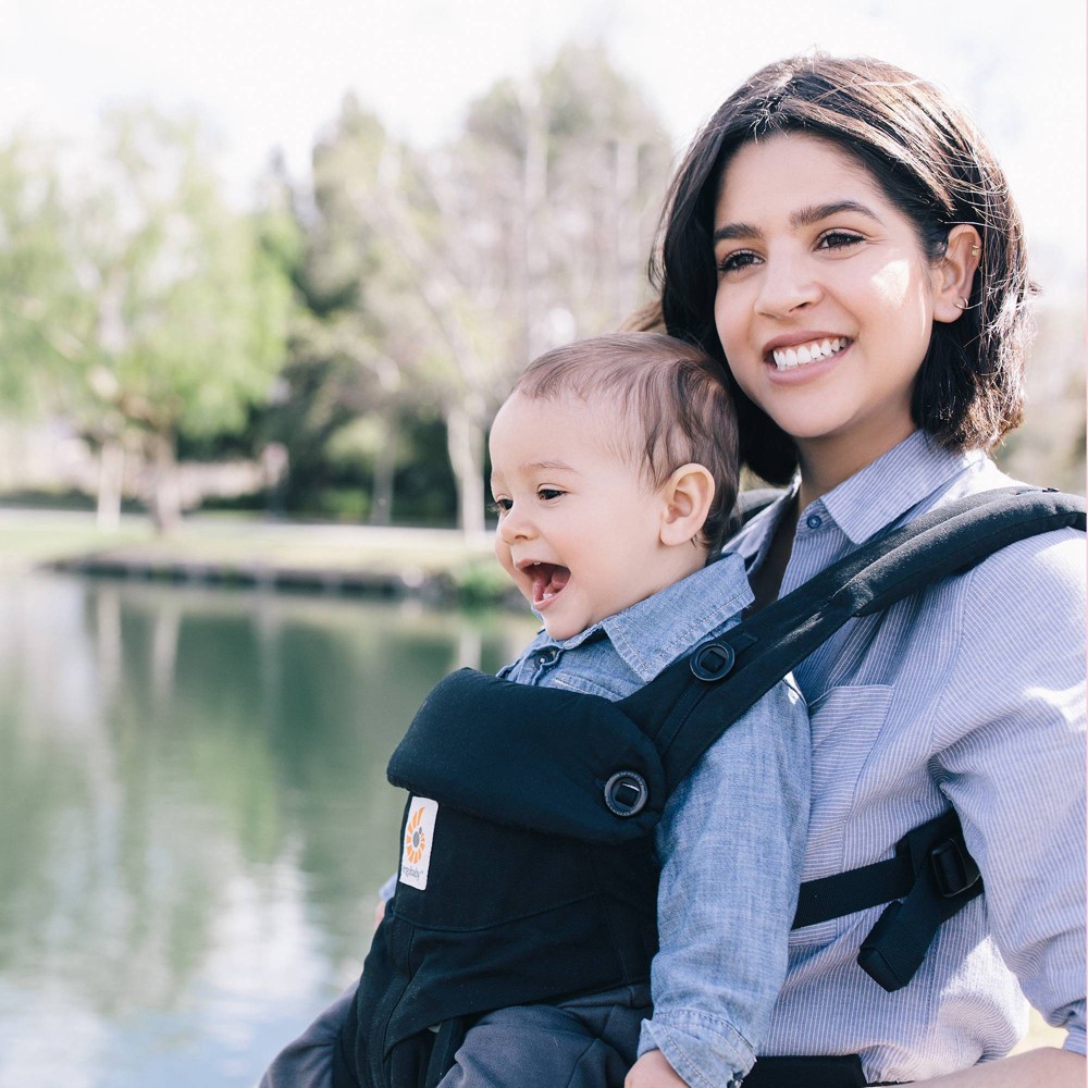 slide 5 of 7, Ergobaby 360 Soft Structured Baby Carrier with Lumbar Support - For babies 12-45 lbs, 1 ct