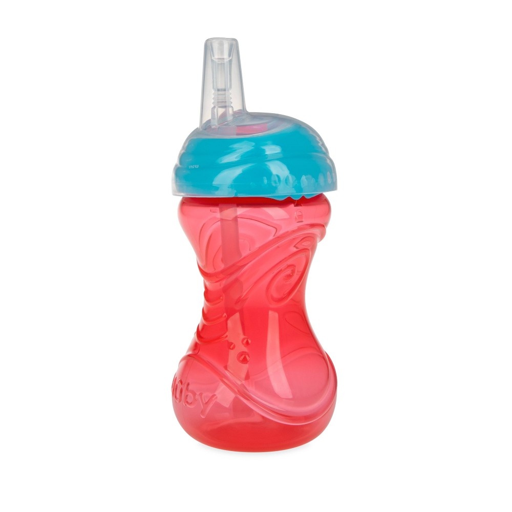 Nuby Cup Click-It Soft Spout Cup - Aqua/Blue/Red 3 ct; 10 oz