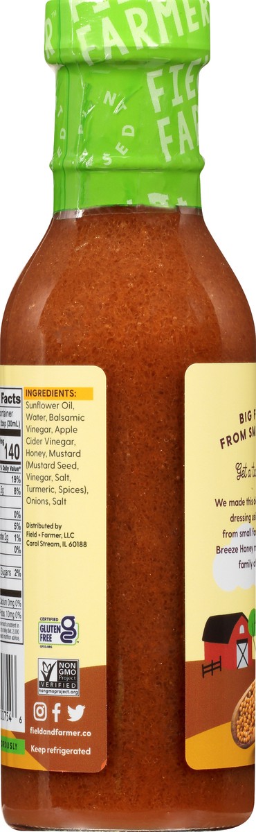 slide 9 of 11, Field + Farmer Honey Mustard Dressing 12 oz, 12 oz