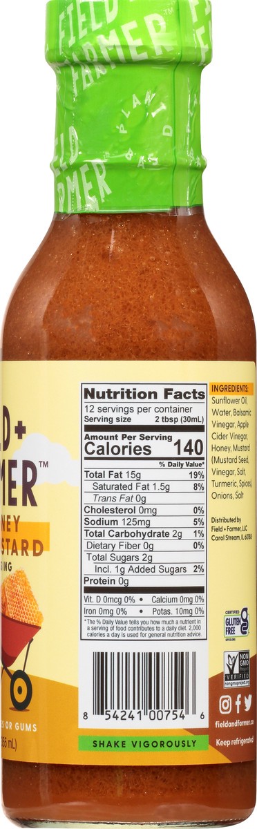 slide 4 of 11, Field + Farmer Honey Mustard Dressing 12 oz, 12 oz