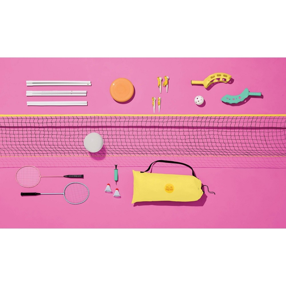 Scoop Ball and 4pc Flying Disc Game Combo Lawn Sports Set Sun Squad 4 ct Shipt