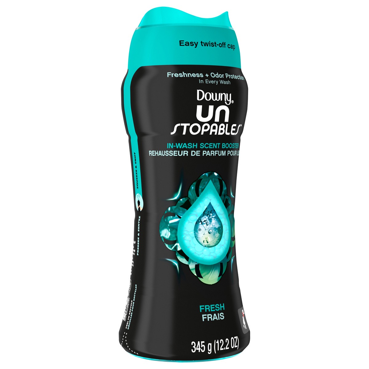 slide 2 of 7, Downy Unstopables In-Wash Laundry Scent Booster Beads, Fresh, 12.2 oz, 12.2 oz