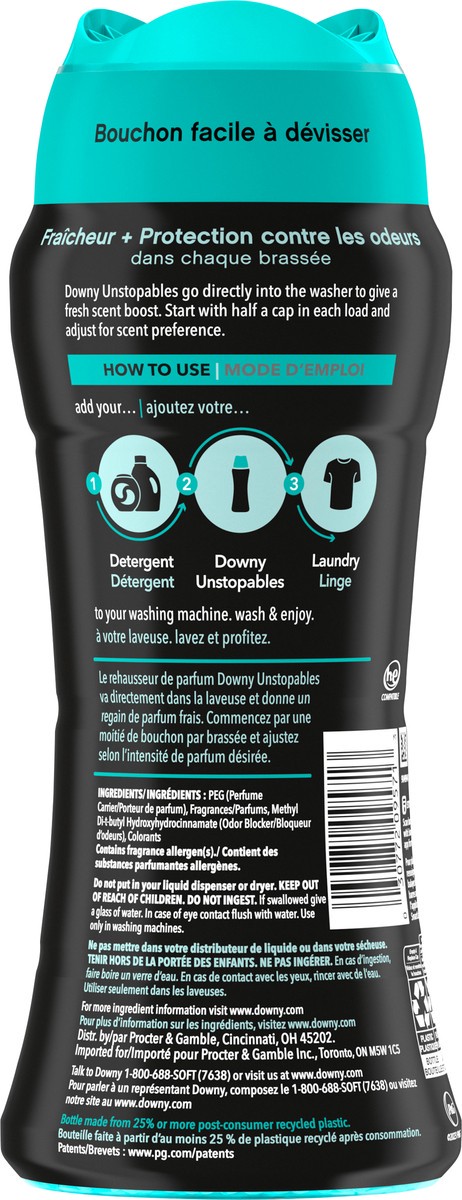 slide 6 of 7, Downy Unstopables In-Wash Laundry Scent Booster Beads, Fresh, 12.2 oz, 12.2 oz