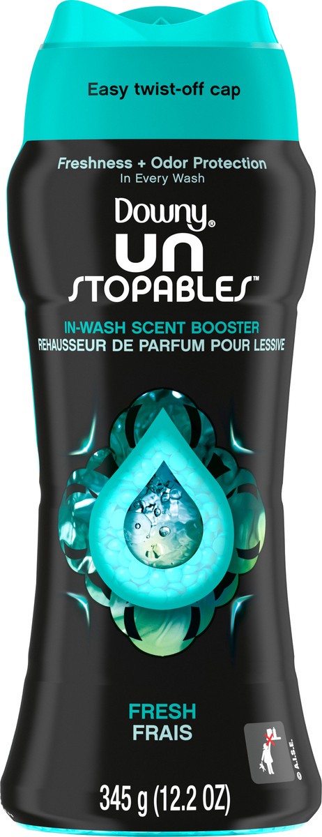 slide 5 of 7, Downy Unstopables In-Wash Laundry Scent Booster Beads, Fresh, 12.2 oz, 12.2 oz