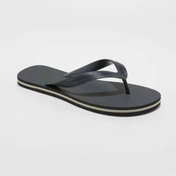 Men's Brent Flip Flop Sandals - Goodfellow & Co Black XL