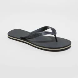 Men's Brent Flip Flop Sandals - Goodfellow & Co Black XL
