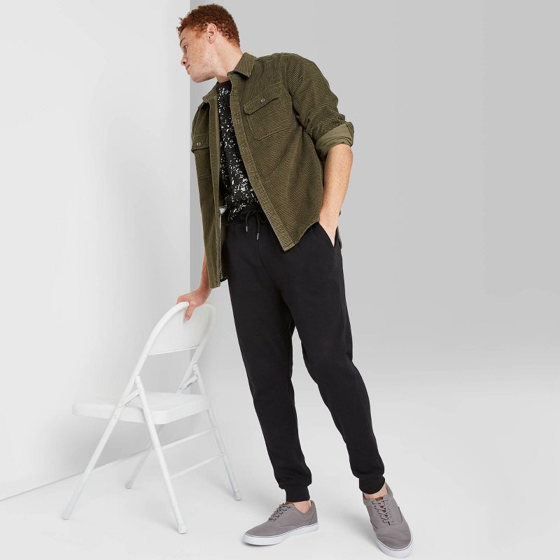 slide 1 of 3, Men's Knit Joggers - Original Use™ Black L, 1 ct