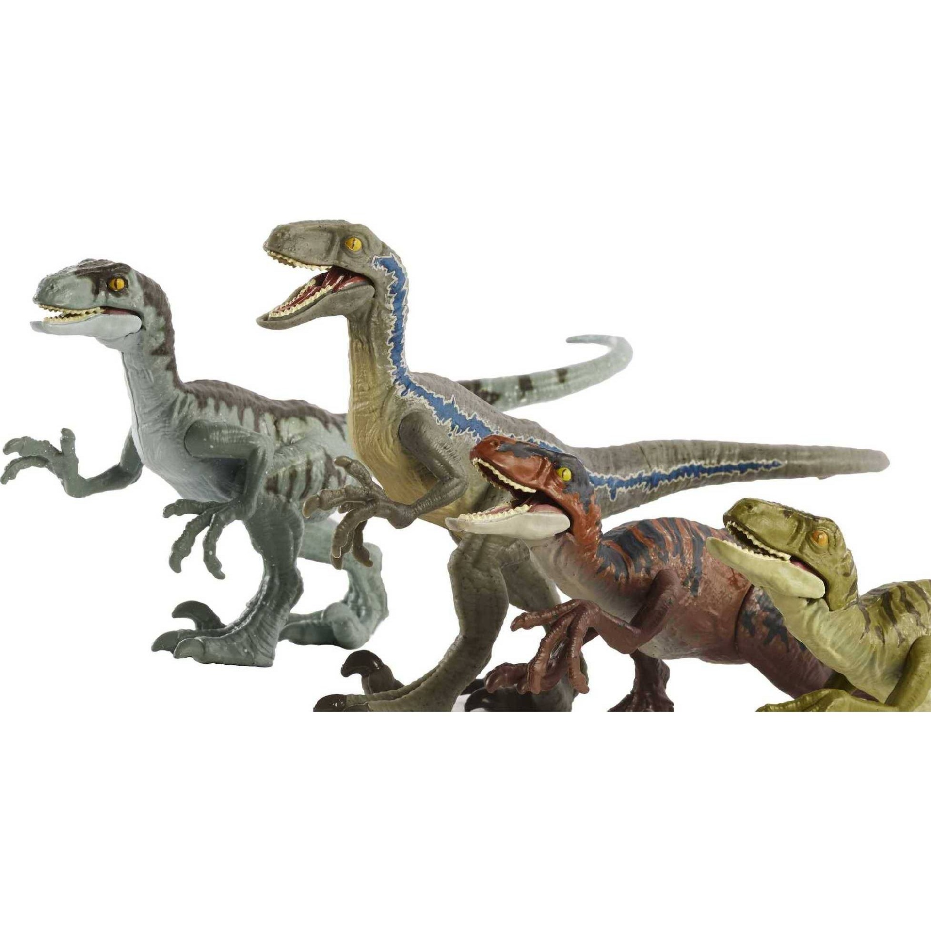 slide 1 of 6, Jurassic World Camp Cretaceous Raptor Squad (Target Exclusive), 4 ct