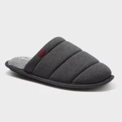 Men's dluxe by dearfoams Brock Scuff Slippers - Charcoal Heather L