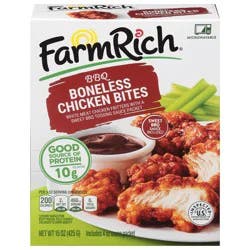 Farm Rich Boneless BBQ Chicken Bites 15 oz
