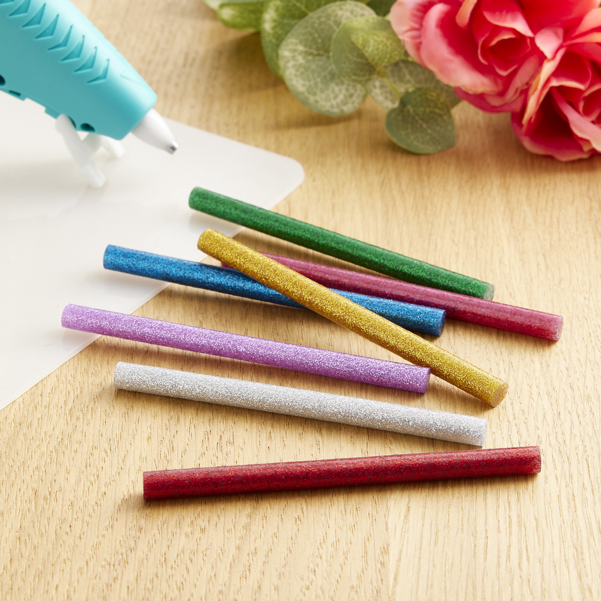 slide 2 of 3, Mini Dual Temperature Glitter Glue Sticks By Ashland, 0.28 in x 4 in