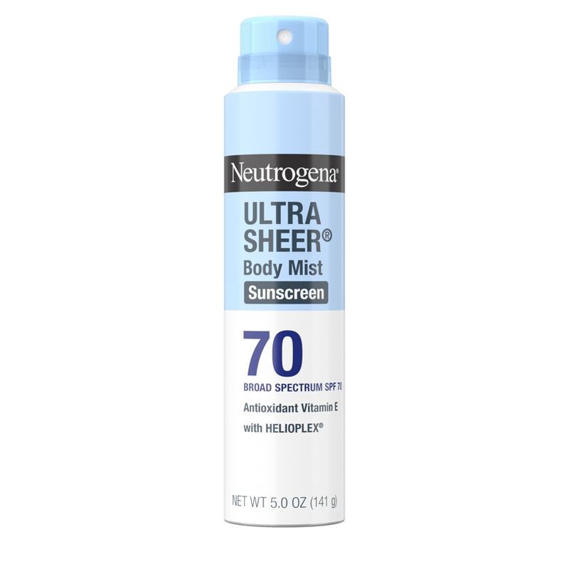slide 1 of 11, Neutrogena Ultra Sheer Sunscreen Spray, SPF 70, 5oz, 5 oz