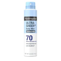 Neutrogena Ultra Sheer Sunscreen Spray, SPF 70, 5oz