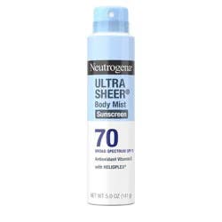 Neutrogena Ultra Sheer Sunscreen Spray, SPF 70, 5oz