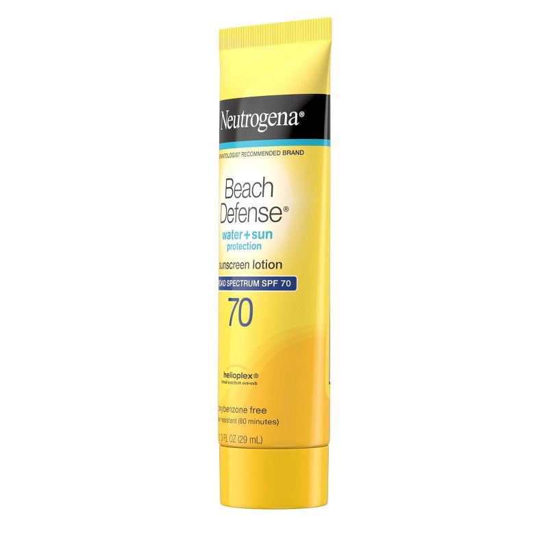 slide 4 of 7, Neutrogena Beach Defense Sunscreen Lotion - SPF 70 - 1 fl oz, 0 x 1 fl oz