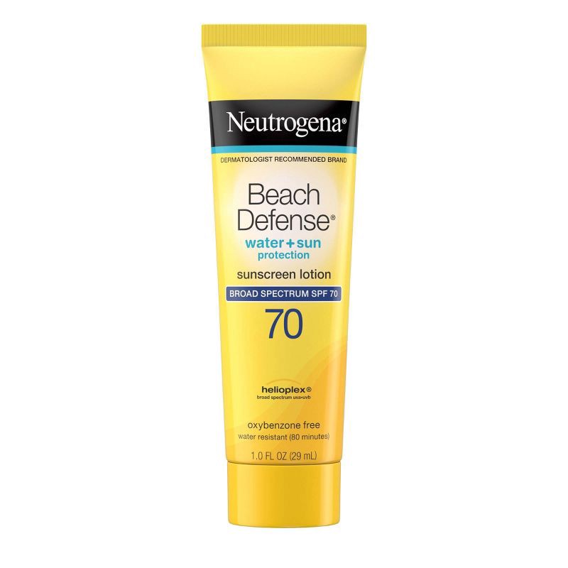 slide 1 of 7, Neutrogena Beach Defense Sunscreen Lotion - SPF 70 - 1 fl oz, 0 x 1 fl oz