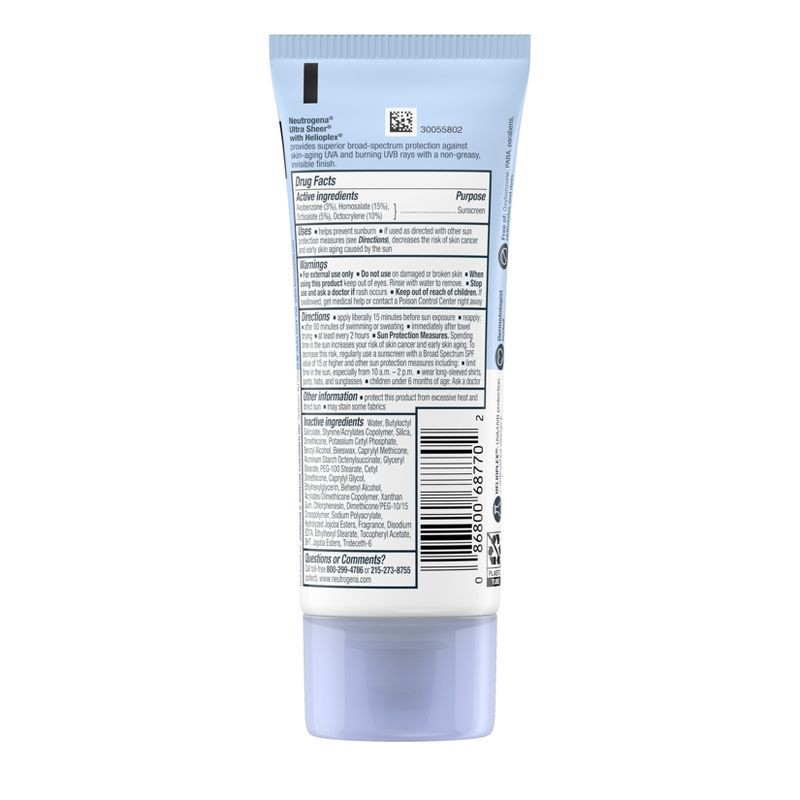 slide 2 of 16, Neutrogena Ultra Sheer Dry Touch Sunscreen Lotion, SPF 70 - 3 fl oz, 70 x 3 fl oz