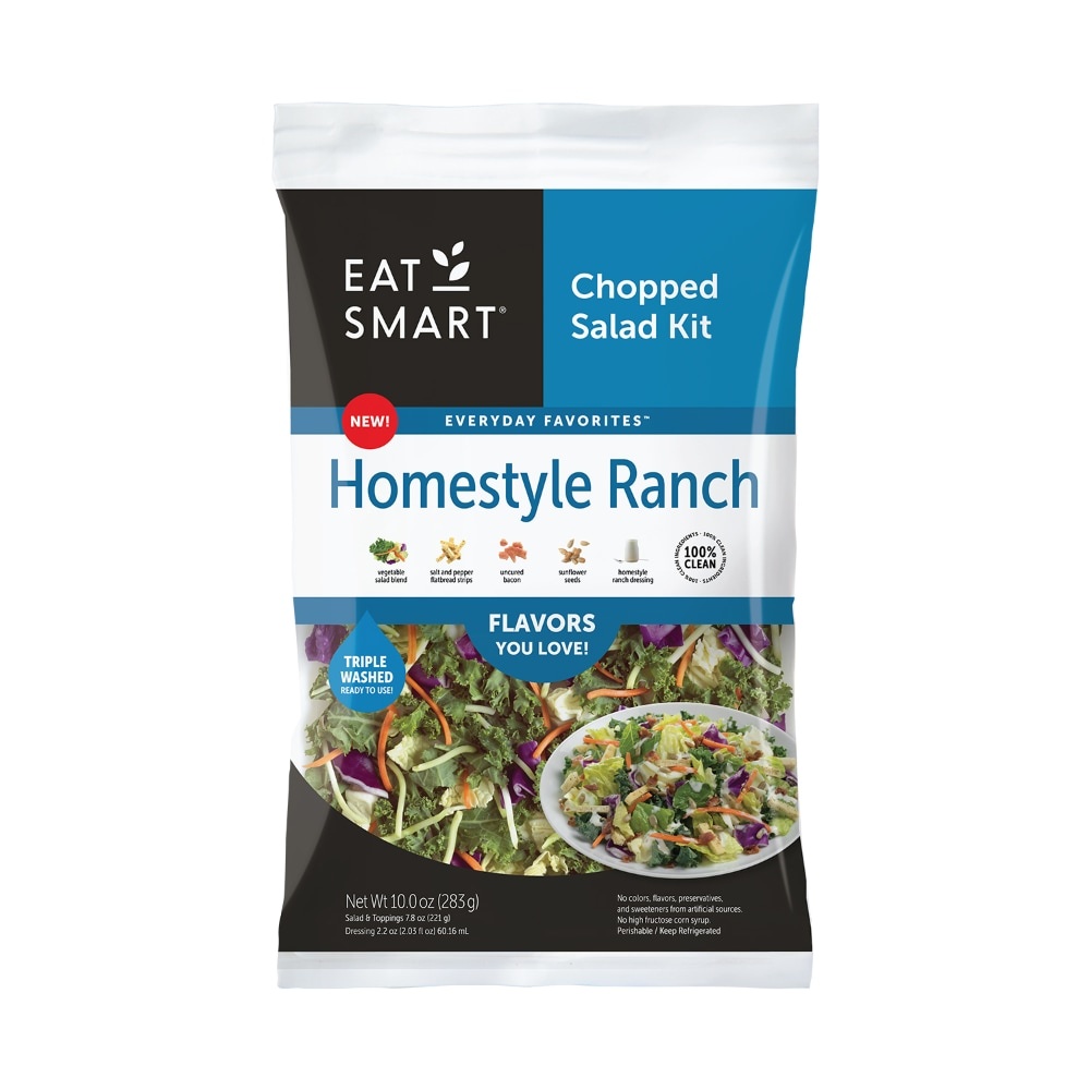 slide 1 of 1, Eat Smart Everyday Favorites Homestyle Ranch Vegetable Salad Kit, 10 oz