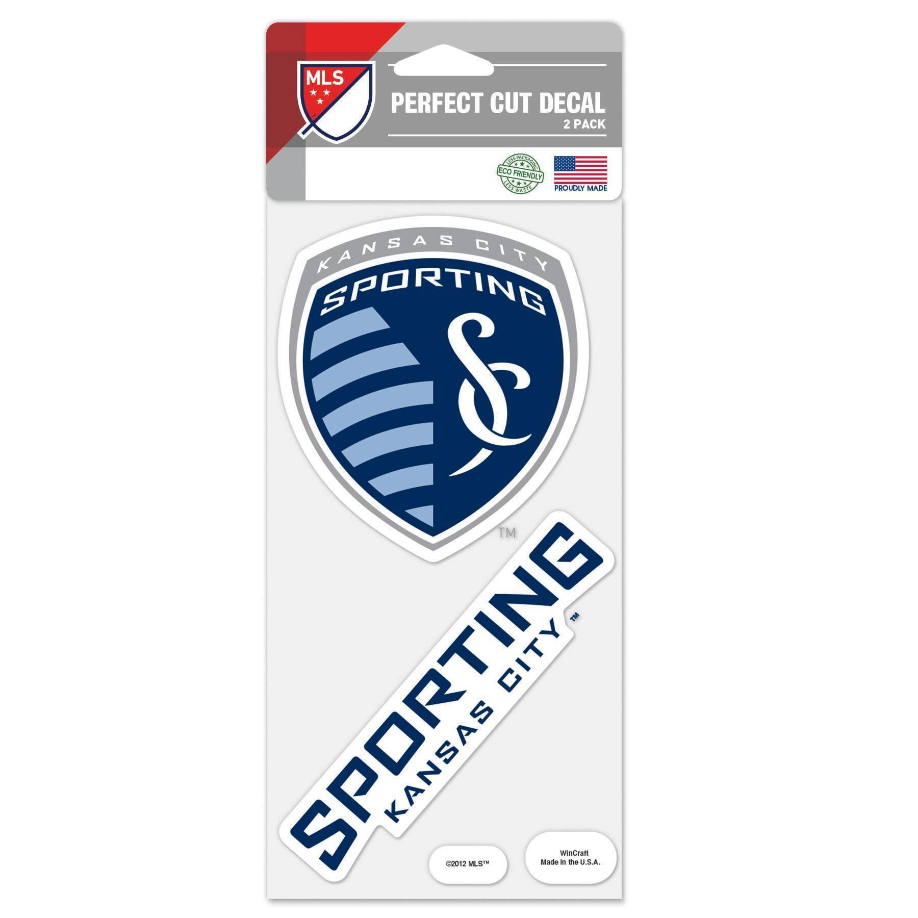 slide 1 of 3, MLS Sporting Kansas City Decal, 2 ct