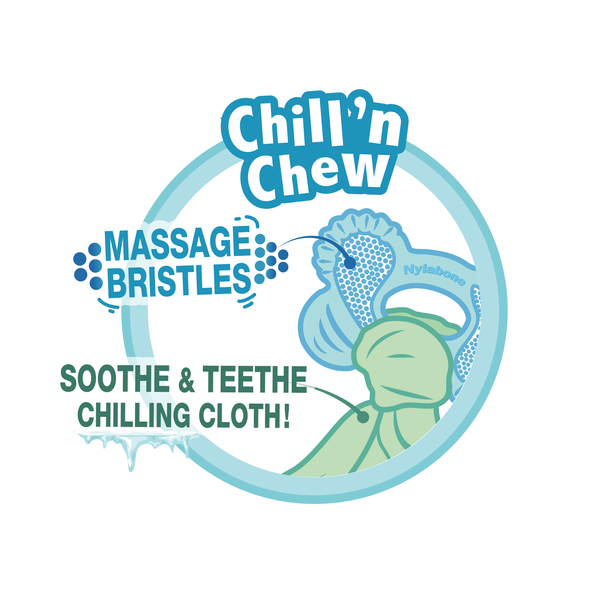 slide 2 of 10, Nylabone Puppy Chew Freezer Dog Toy Peanut Butter Chill & Chew Bone Small/Regular - Up to 25 Ibs.(1 Count), 1 ct