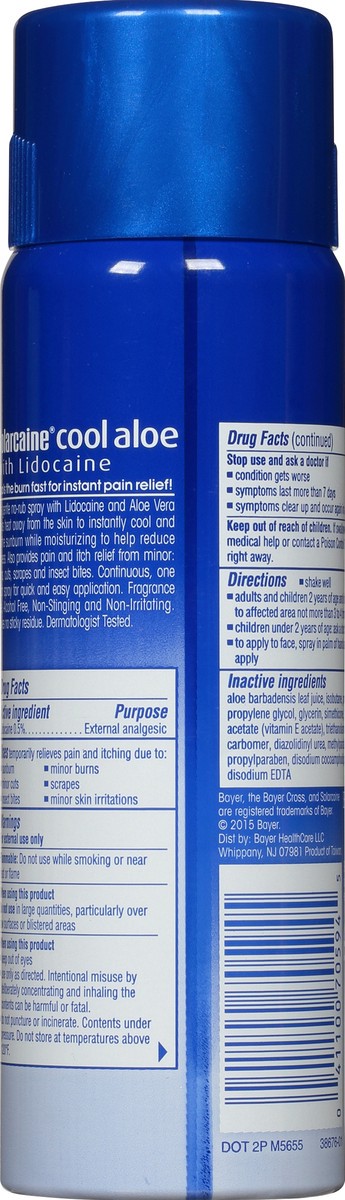 slide 5 of 13, Solarcaine Cool Aloe Burn Relief Formula Pain Relieving With Lidocaine, 6 oz