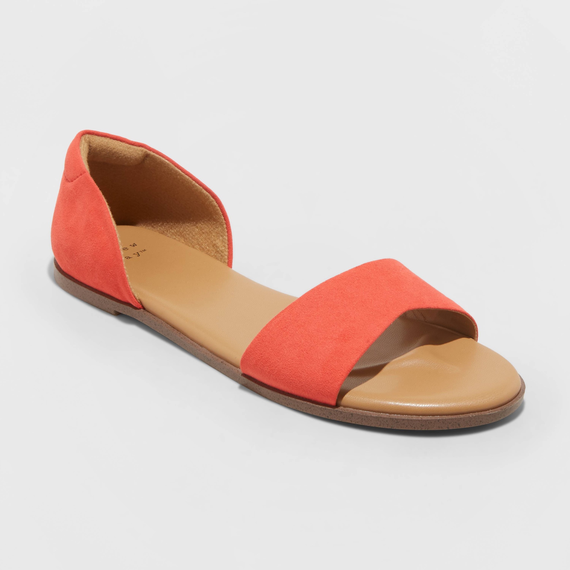 slide 1 of 4, Women's Ann Two Piece Slide Sandals - A New Day Coral 6, 1 ct