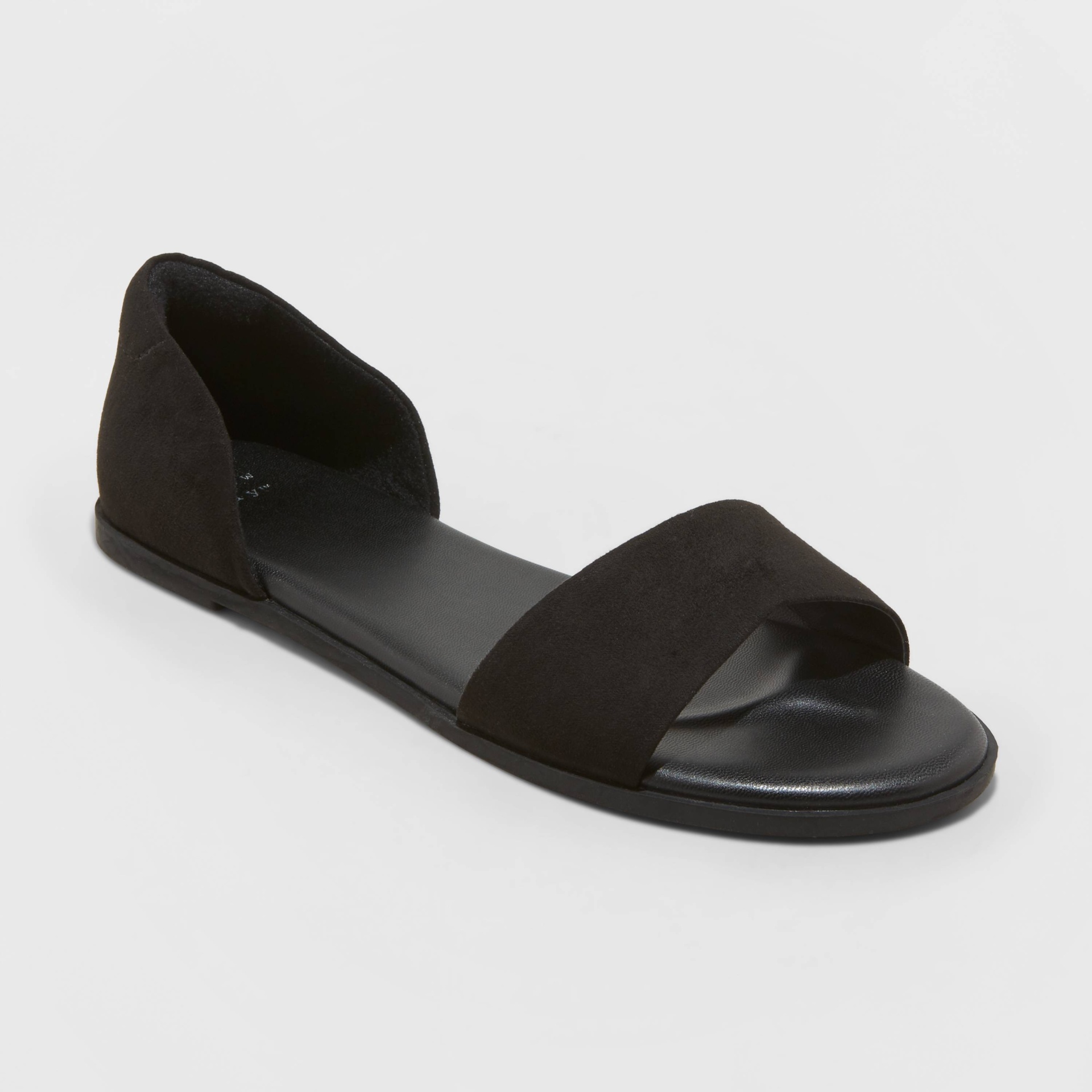 slide 1 of 4, Women's Ann Two Piece Slide Sandals - A New Day Black 8.5, 1 ct