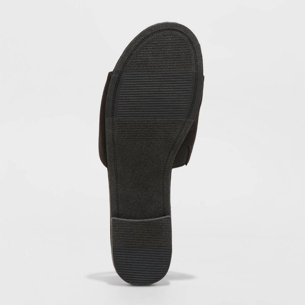 slide 4 of 4, Women's Heidi Slide Sandals - A New Day Black 8, 1 ct