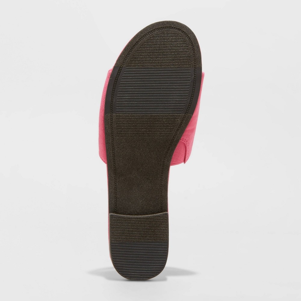 slide 4 of 4, Women's Heidi Slide Sandals - A New Day Pink 8, 1 ct