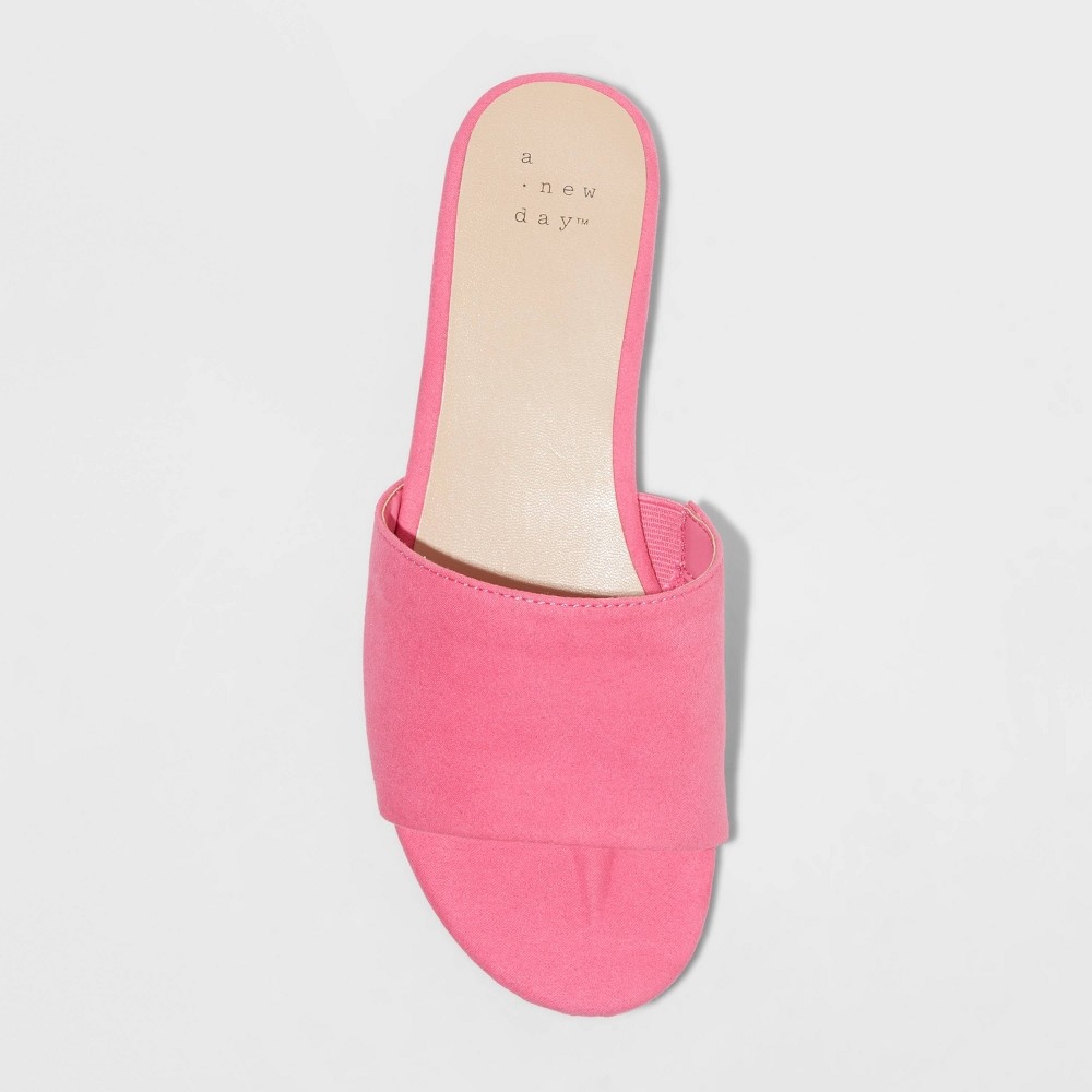 slide 3 of 4, Women's Heidi Slide Sandals - A New Day Pink 9.5, 1 ct