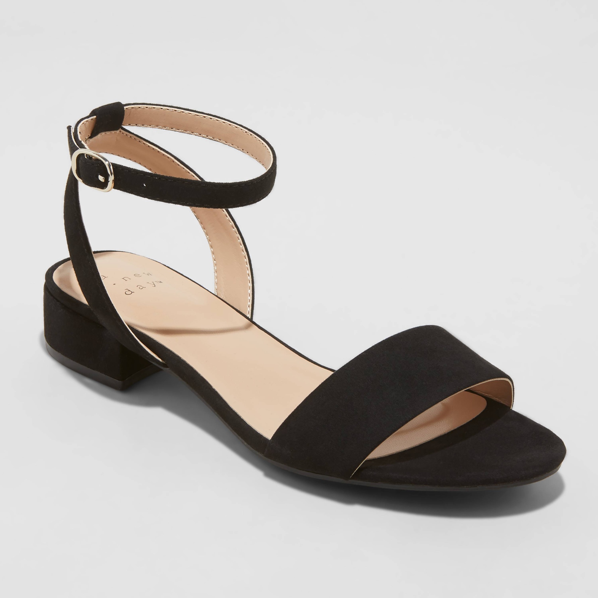 slide 1 of 4, Women's Winona Ankle Strap Sandals - A New Day Black 6.5, 1 ct
