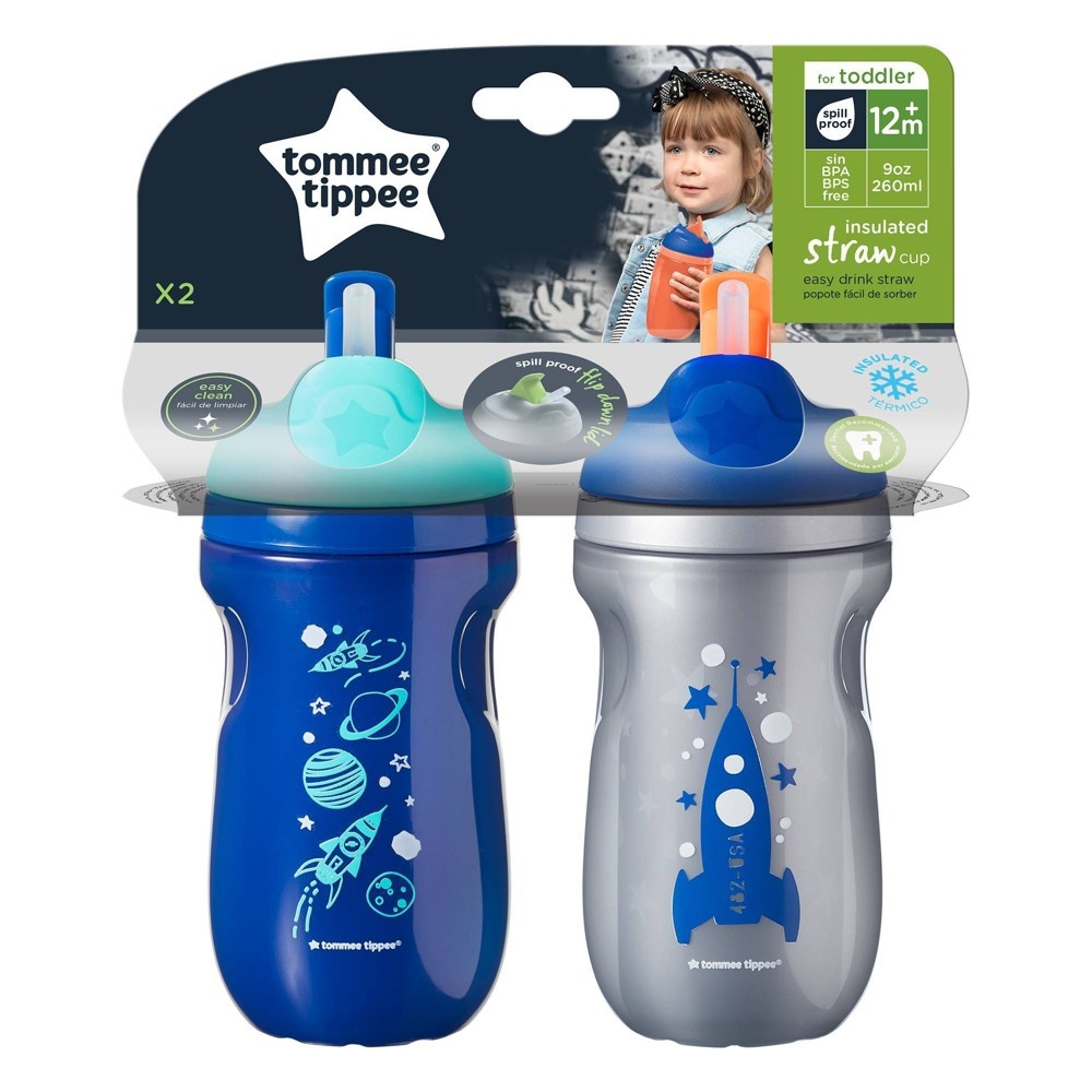 2 PK Tommee Tippee Insulated Sippee Toddler Tumbler Cup 12+ Mth