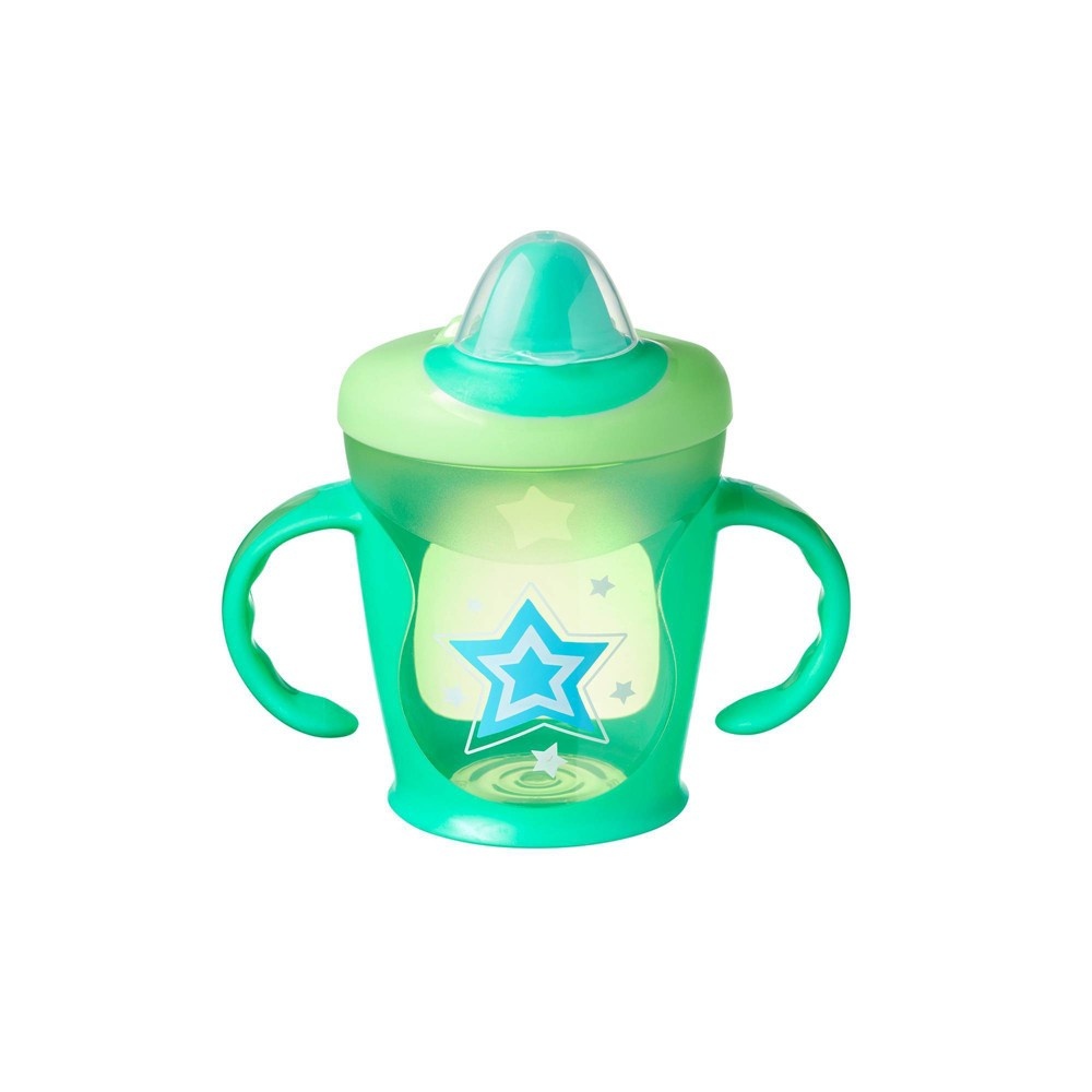 slide 6 of 7, Tommee Tippee Hold Tight 2pk Trainer Sippy Cup - 7+ Months - Blue/Green - 9oz, 2 ct