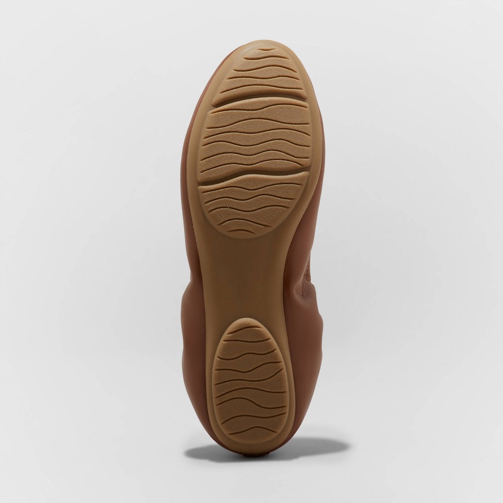slide 4 of 4, Women's Meredith Ballet Flats - A New Day Cognac 11, 1 ct