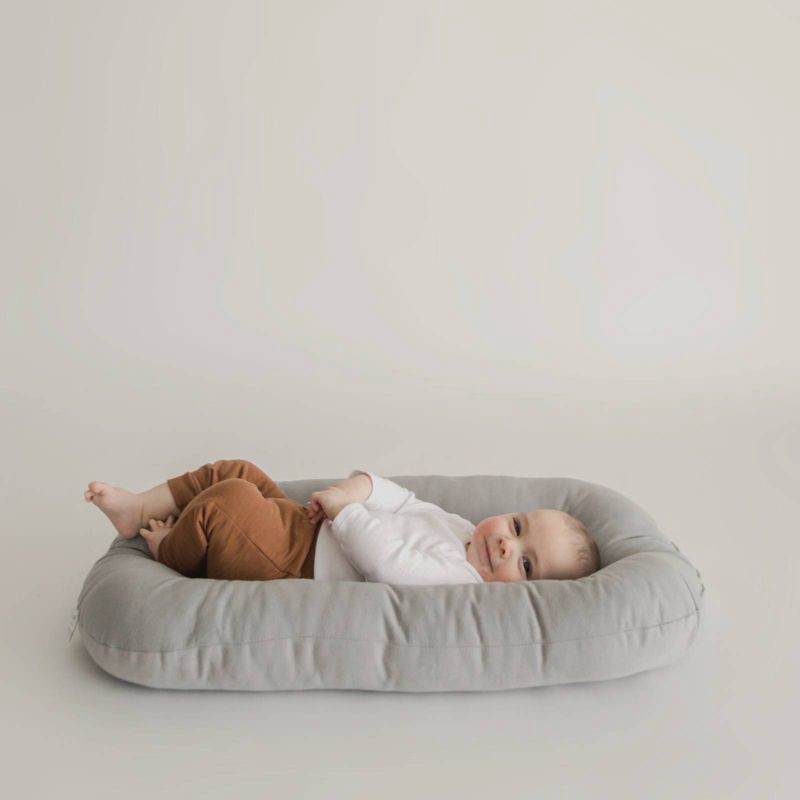slide 3 of 6, Snuggle Me Organic Lounger - Stone, 1 ct