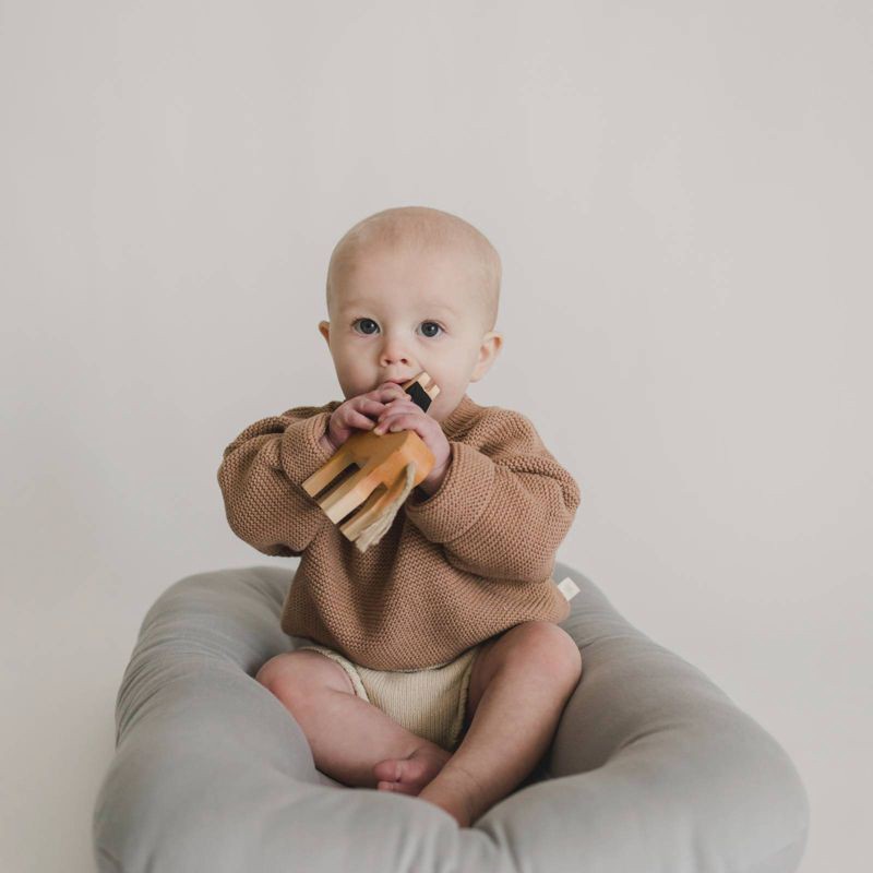 slide 4 of 6, Snuggle Me Organic Lounger - Stone, 1 ct