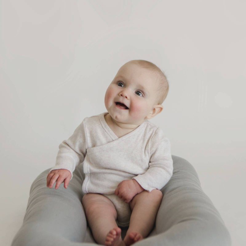 slide 6 of 6, Snuggle Me Organic Lounger - Stone, 1 ct