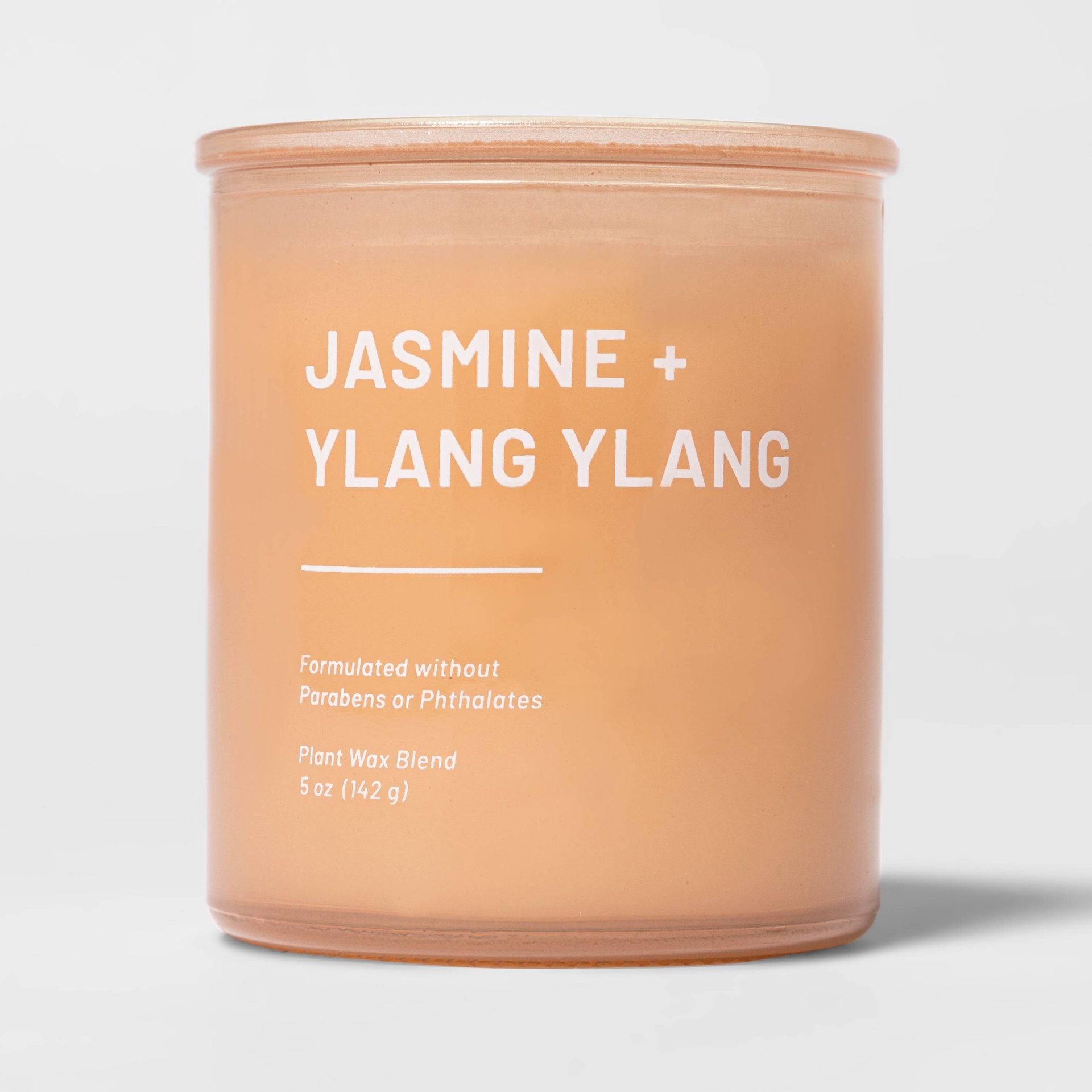 5oz Glass Jar Jasmine and Ylang Candle Orange Project 62 5 oz Shipt