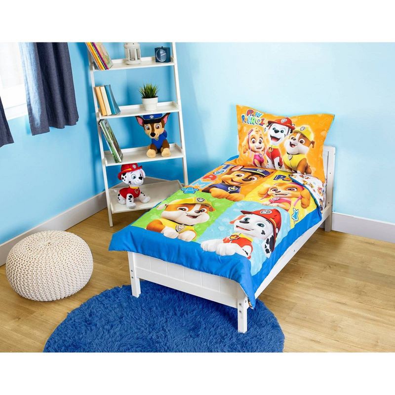 slide 1 of 7, Toddler PAW Patrol Reversible Bedding Set, 1 ct