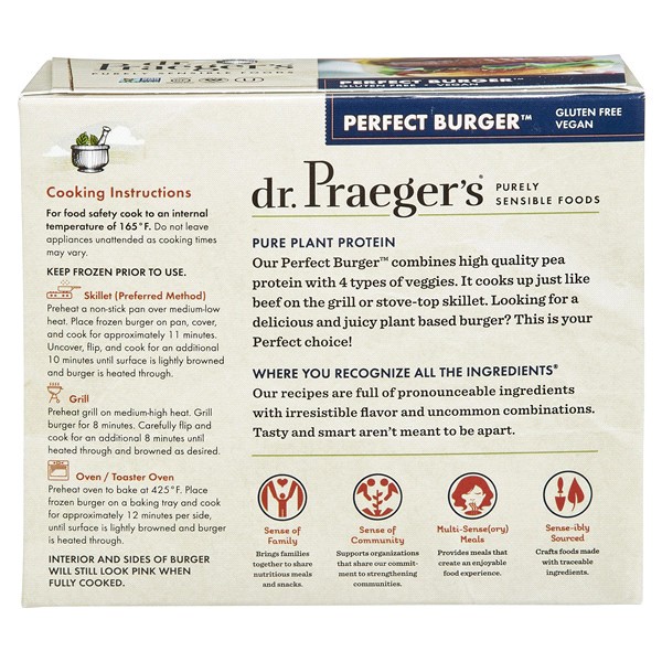 slide 3 of 9, Dr. Praeger's Perfect Burger, 2 ct
