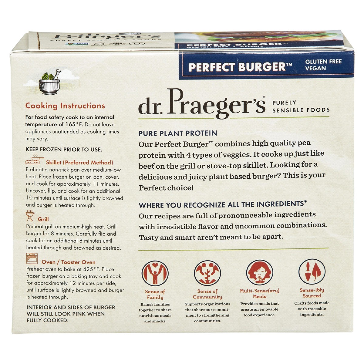 slide 6 of 9, Dr. Praeger's Perfect Burger, 2 ct