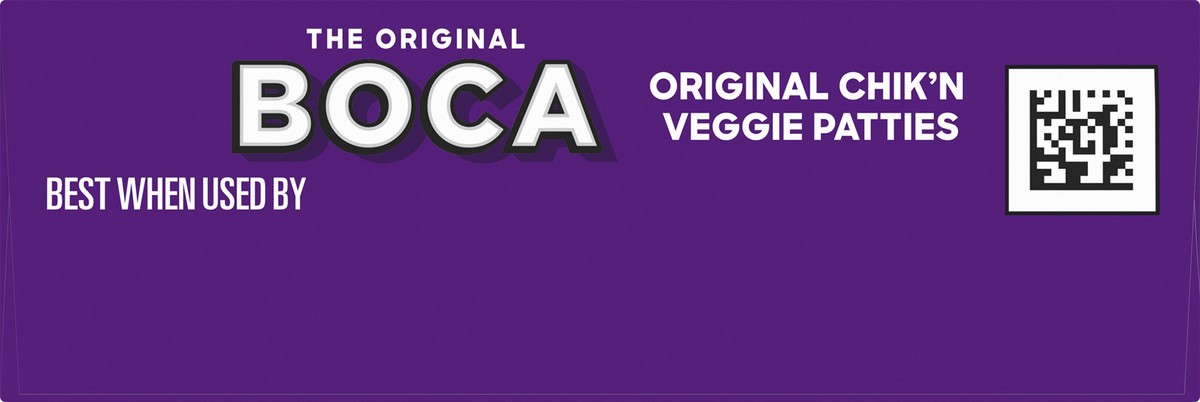 slide 8 of 9, BOCA Original Vegan Chik'n Veggie Patties, 4 ct Box, 4 ct