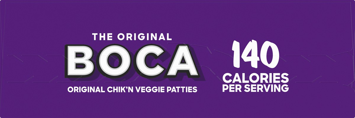 slide 7 of 9, BOCA Original Vegan Chik'n Veggie Patties, 4 ct Box, 4 ct