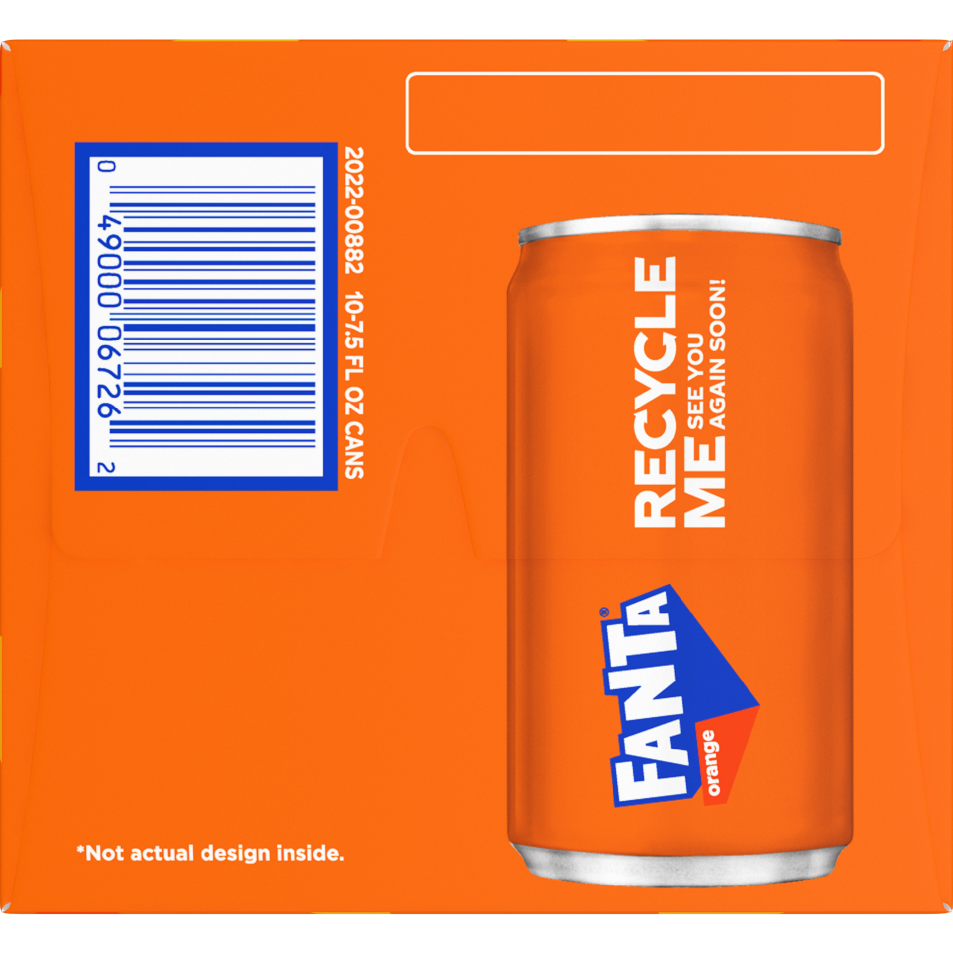 slide 4 of 5, Fanta Orange Soda Fridge Pack Cans, 7.5 fl oz, 10 Pack, 10 ct; 7.5 oz