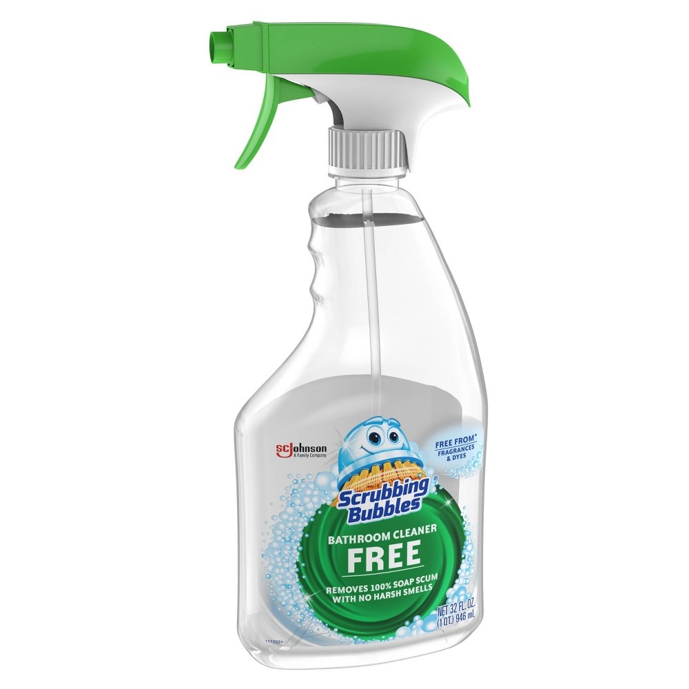 slide 4 of 4, Scrubbing Bubbles Bathroom Cleaner Fragrance Free Spray, 32 oz