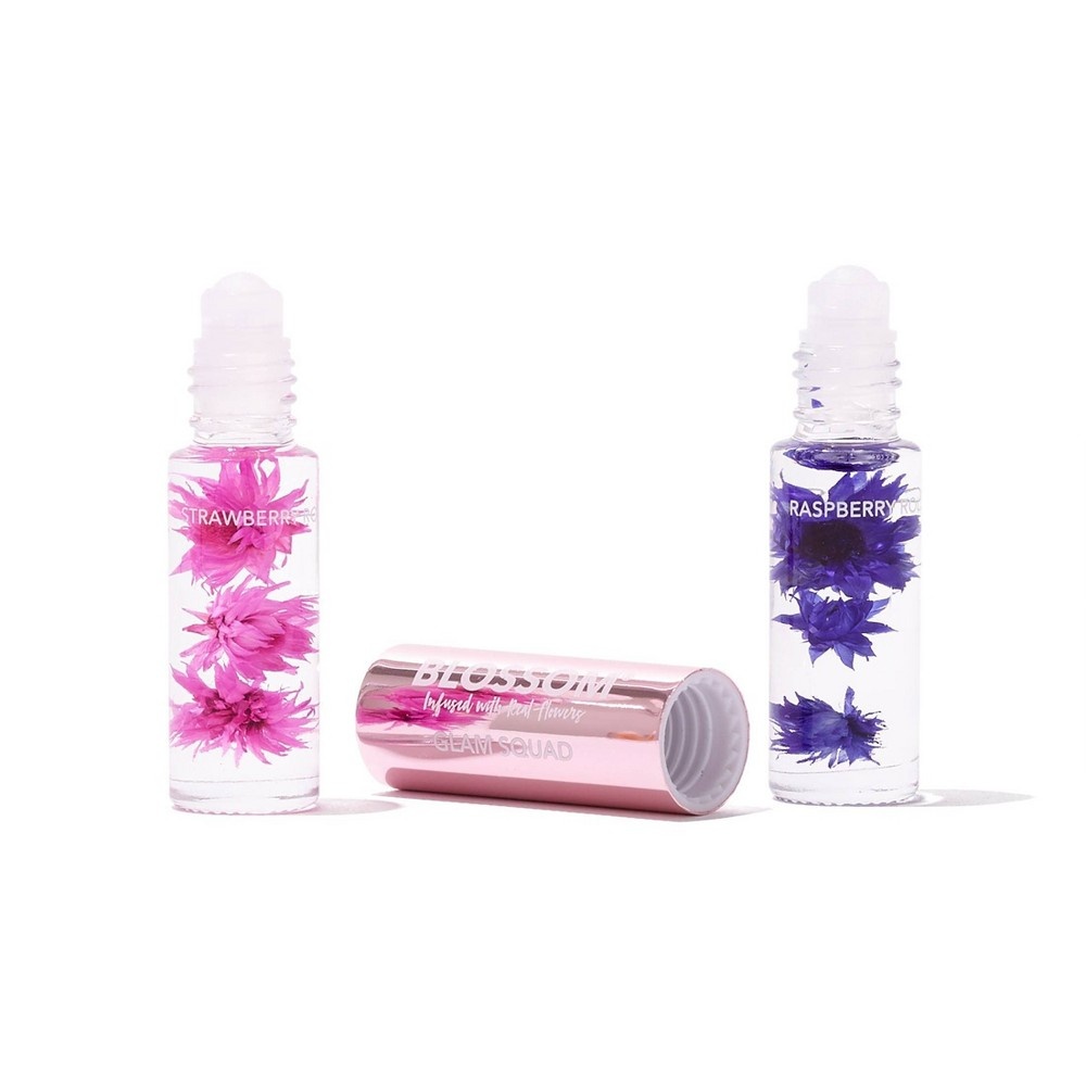 slide 3 of 3, Blossom Glam Squad Roll-On Lip Gloss - Strawberry & Raspberry - 0.2 fl oz, 0.2 fl oz