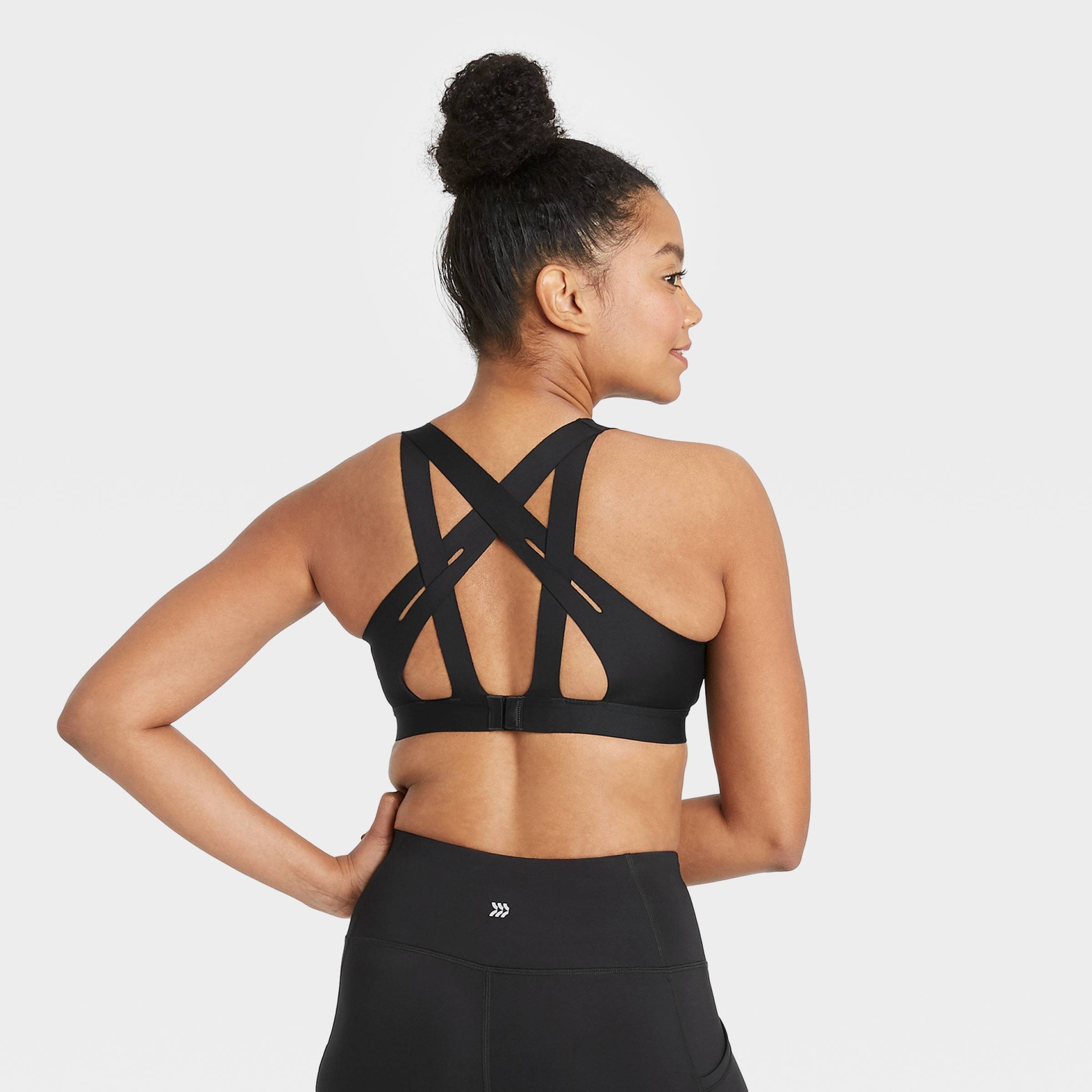 Women's Medium Support Strappy Back Bonded Sports Bra - All in