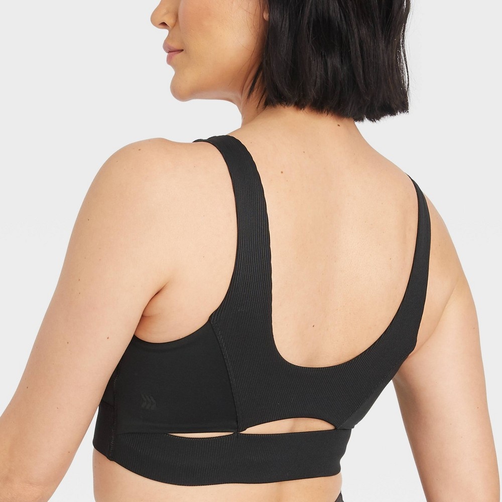 All in Motion Women's Medium Support Soft Ribbed Bra