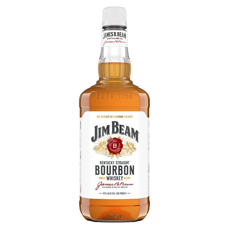 slide 1 of 6, Jim Beam Straight Bourbon Whiskey - 1.75L Plastic Bottle, 1.75 liter