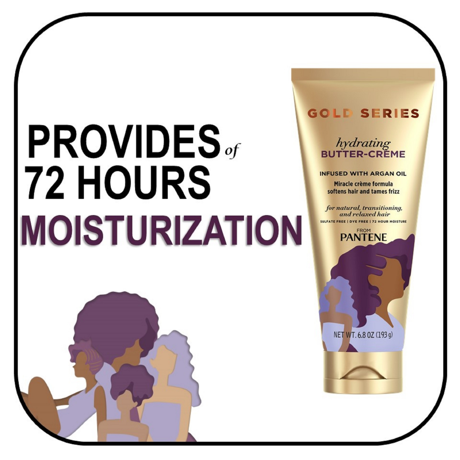 slide 2 of 5, Pantene Gold Series Hydrating Butter-Cream, 6.8 oz, 6.8 oz